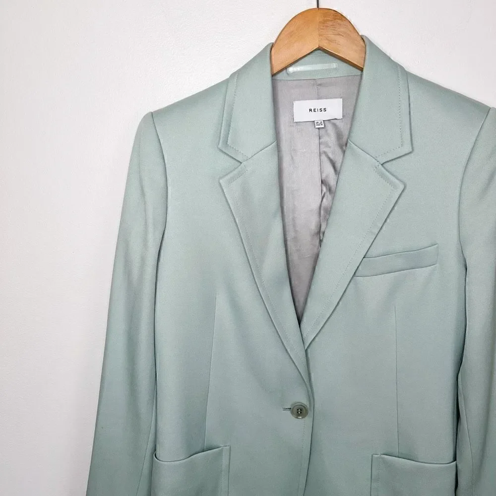 Reiss Women’s Evie Tailored Blazer in Aqua